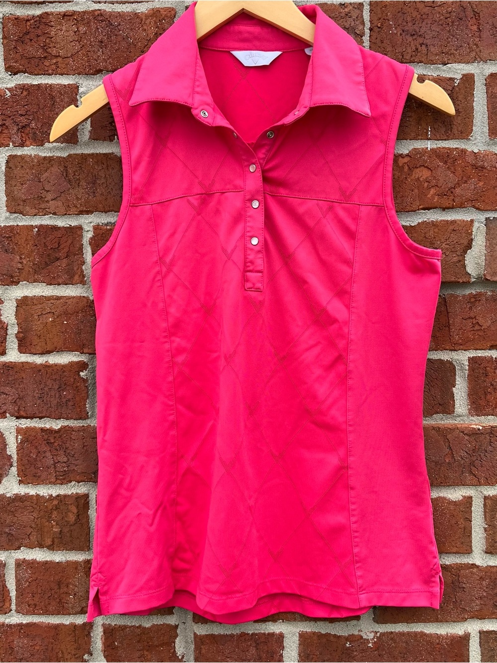 Callaway Golf Pink Sleeveless Polo Tank